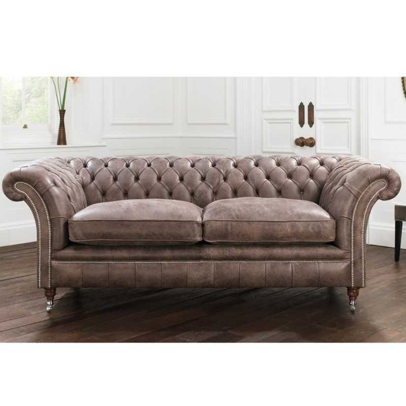 Contemporary Sprung UK Black Chesterfield Sofa | 2 3 4 Seater